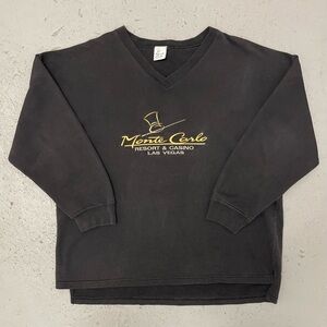 Vintage 90s Monte Carlo Resort & Casino Las Vegas Rare Embroidered Sweatshirt XL